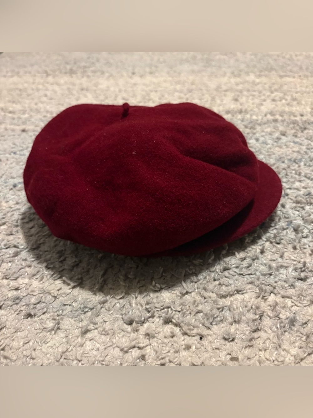 Vintage Kangol Wool Spitfire Beret Cap Made In Great Britain Maroon - Picture 4 of 7